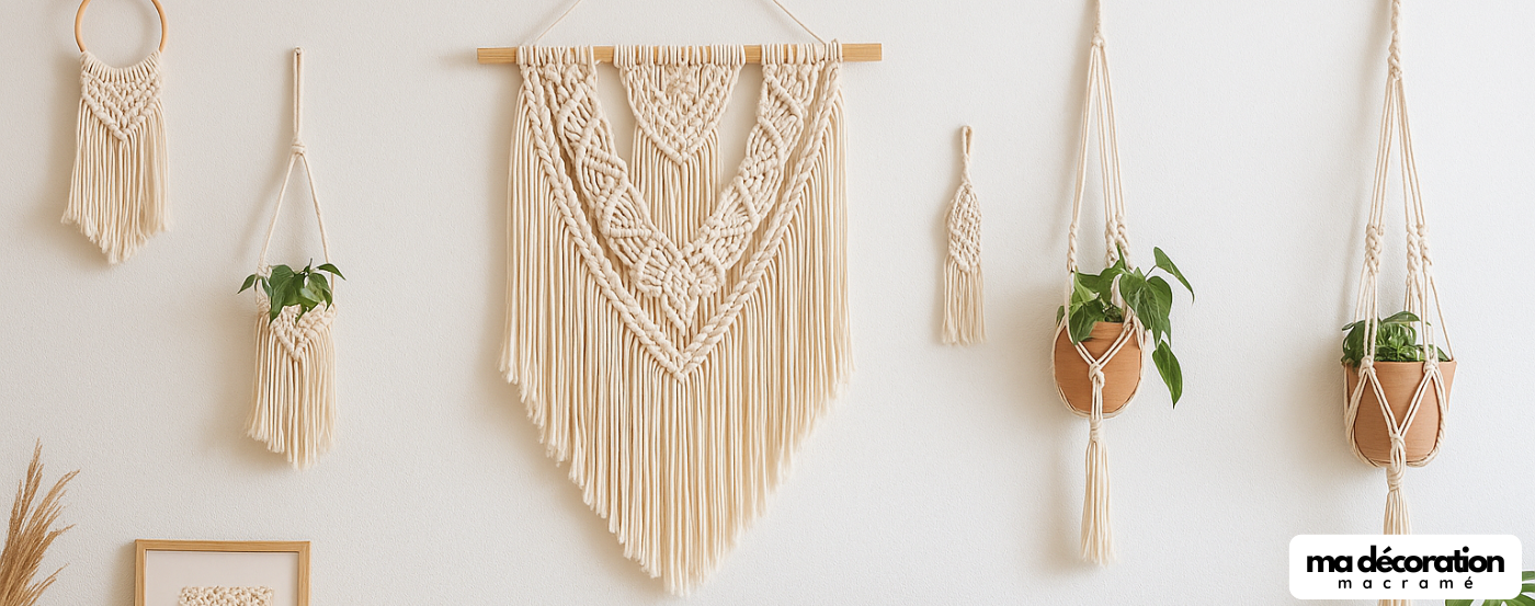 Comment décorer un mur blanc avec du macramé ?
