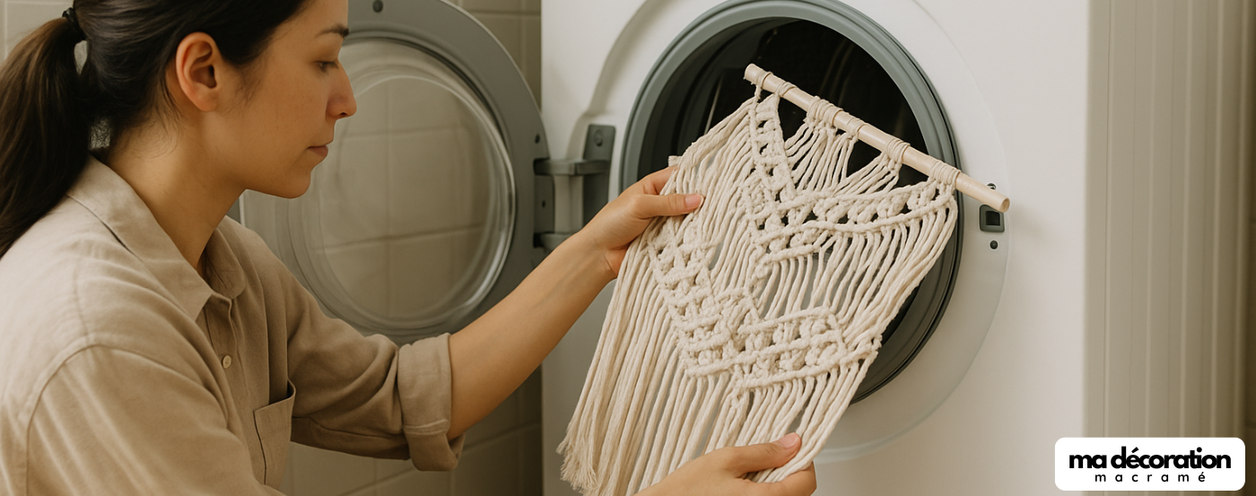 Comment laver un macramé sans l'abîmer ?