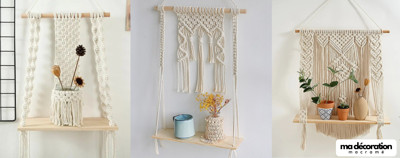 L'étagère en macramé : Must-have de la décoration murale