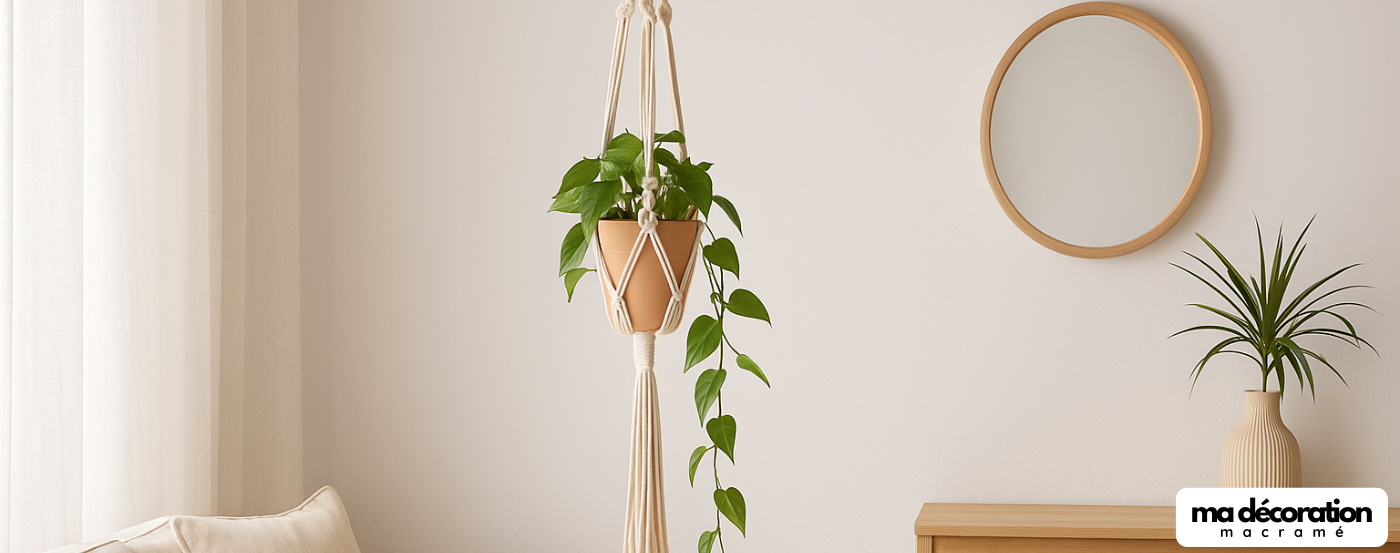 Peut-on accrocher un macramé au plafond ?