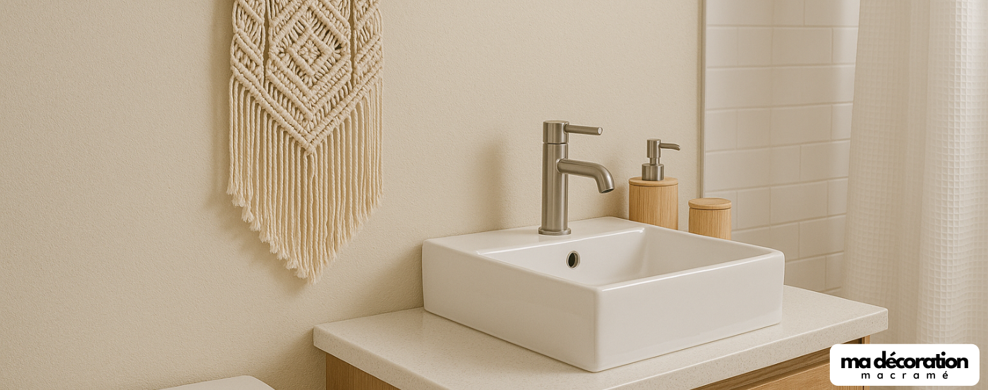 Peut-on mettre du macramé dans une salle de bain ?