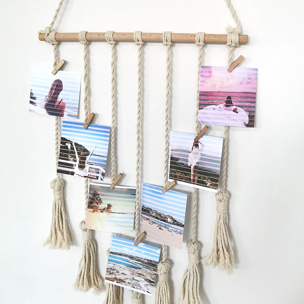 Cadre photo en macramé, cadre photo fait main à suspendre, décoration d' intérieur, idée cadeau, cadre suspendu en macramé, cadre photo, cadeau pour elle - H012 - France Cadre photo en macramé, cadre photo fait main à suspendre, décoration d' intérieur, idée cadeau, cadre suspendu en macramé, cadre photo, cadeau pour elle - H012 - France