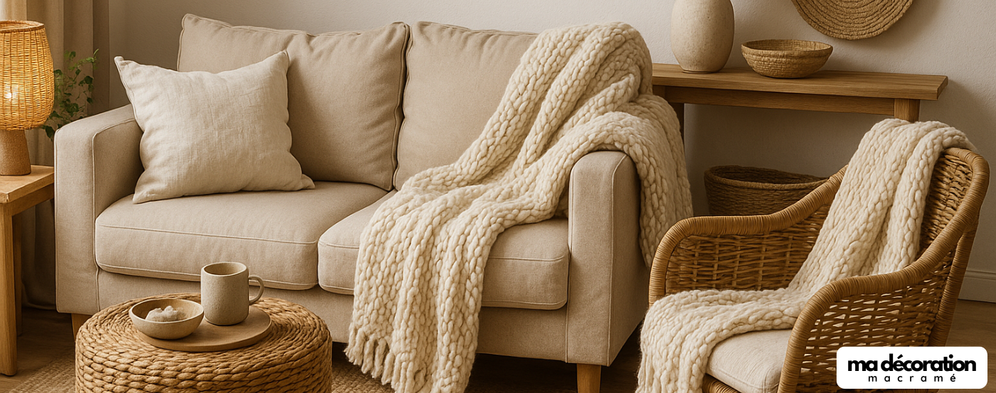 Créer une ambiance cocooning avec des matières naturelles