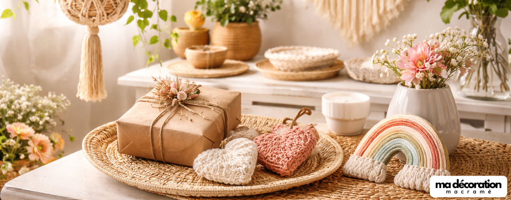 Idées cadeaux macramé pour la fête des mères