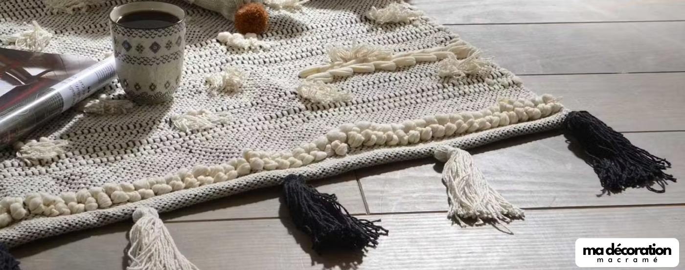 Le tapis en macramé : Une déco boho chic en vogue