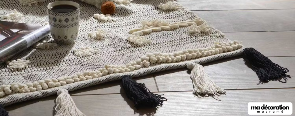 Le tapis en macramé : Une déco boho chic en vogue