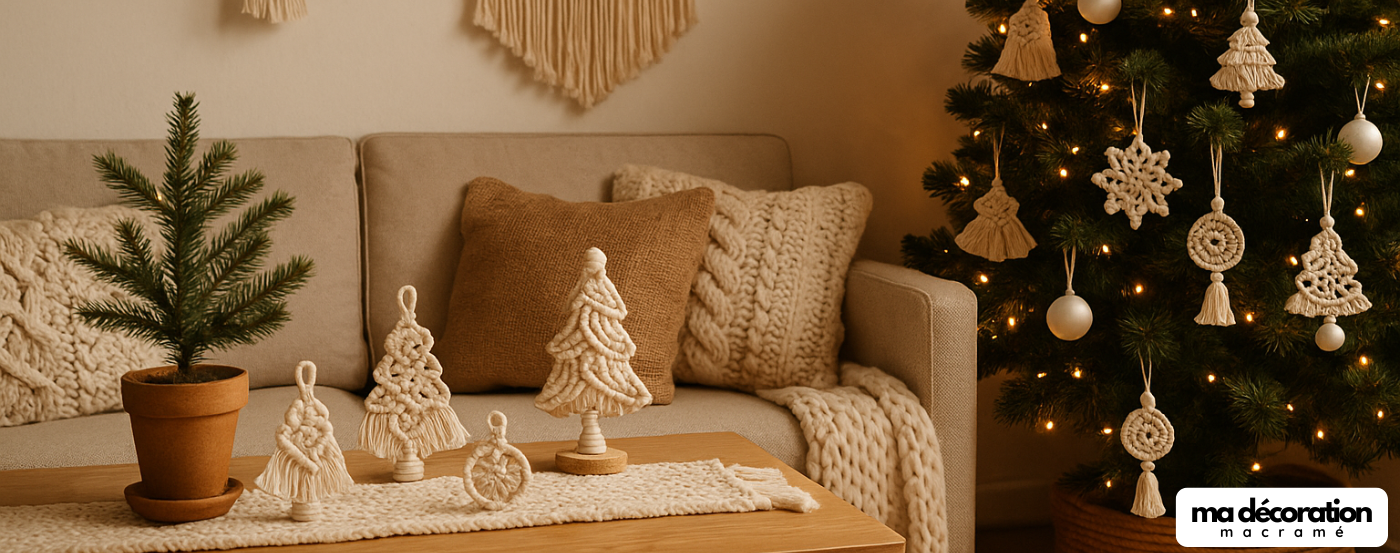 Noël : Idées déco macramé pour un intérieur chaleureux et naturel