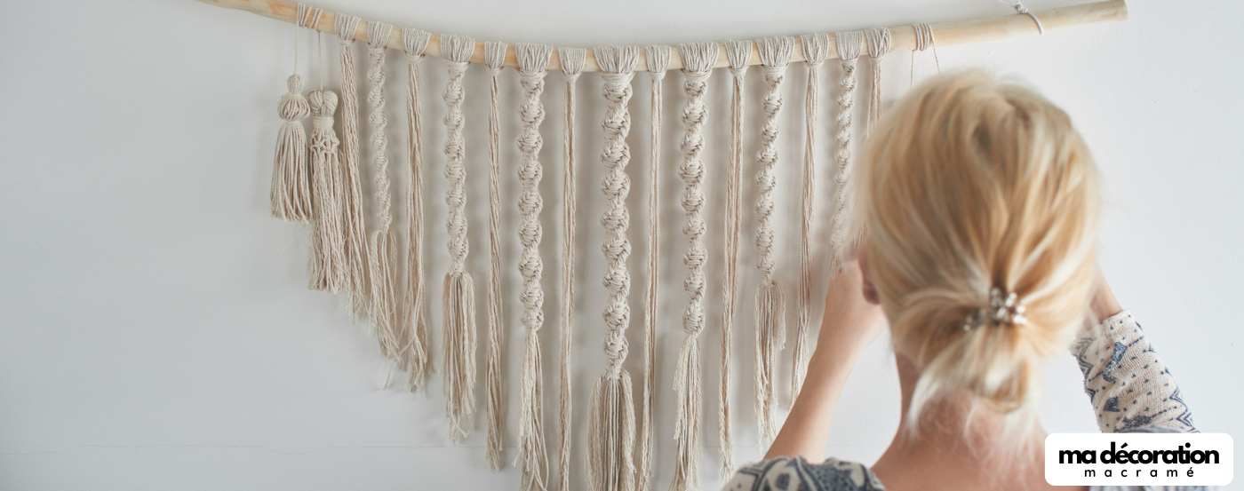 Tuto DIY macramé mural pour débutant