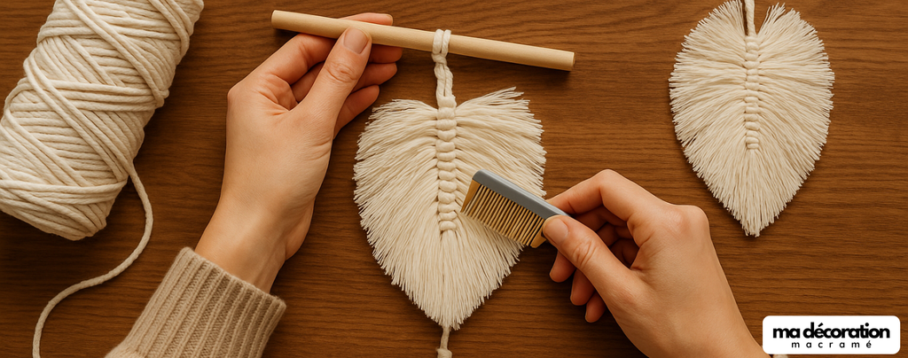 Tutoriel DIY macramé : Une plume en 20 minutes
