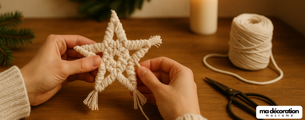 Tutoriel DIY spécial Noël : L'étoile en macramé