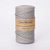 Corde macramé tressée 3mm 100m gris