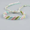 Bracelet cheville multicolore