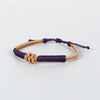 Bracelet cuir macramé