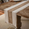 Chemin de table coton macramé