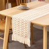 Chemin de table macramé beige