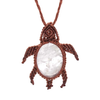 Collier macramé tortue