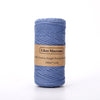 Corde macramé peignée 3mm 100m bleu