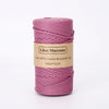 Corde macramé tressée 3mm 100m mauve