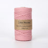 Corde macramé tressée 3mm 100m rose clair