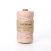 Corde macramé tressée 3mm 100m rose pastel