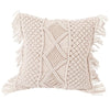 Coussin boho macramé