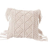 Coussin macramé boho