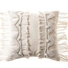 Coussin macramé froufrous