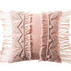 Coussin macramé froufrous