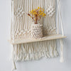 Étagère bohème macramé