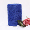 Fil macramé en nylon 3mm 200m bleu foncé