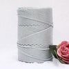 Fil macramé en nylon 3mm 200m gris clair