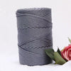 Fil macramé en nylon 3mm 200m gris