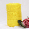 Fil macramé en nylon 3mm 200m jaune