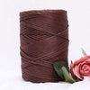 Fil macramé en nylon 3mm 200m marron foncé