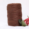 Fil macramé en nylon 3mm 200m marron original