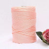 Fil macramé en nylon 3mm 200m rose pastel