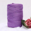 Fil macramé en nylon 3mm 200m violet