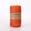 Fil macramé torsadé 3mm 100m orange