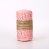 Fil macramé torsadé 3mm 100m rose