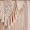 Grand macramé mural boho