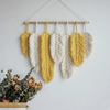 Macramé mural boho plume