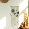 Macramé mural plume boho