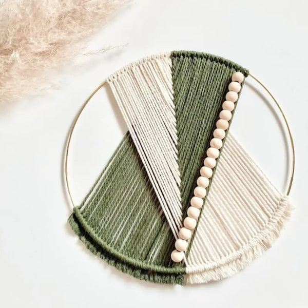 Macrame Rond Macramé mural rond coton – Ma décoration macramé