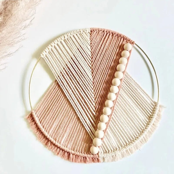 Macrame Rond Macramé mural rond coton – Ma décoration macramé