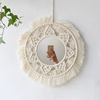 Petit miroir macramé