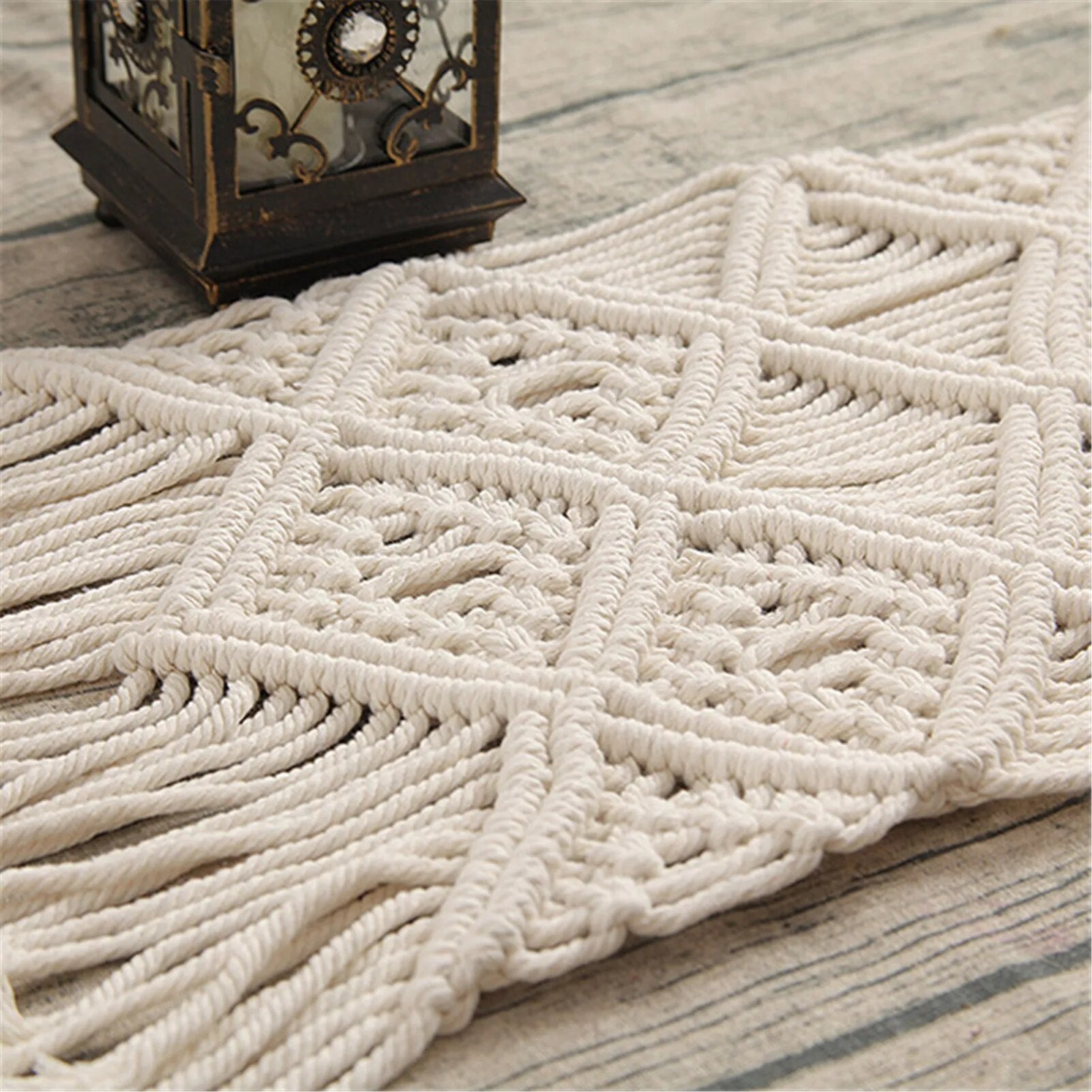 Napperon blanc, forme rectangulaire - Linge de maison Napperon blanc, forme rectangulaire - Linge de maison