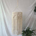 Abat-jour Suspendu Macramé - Style Bohème Coton - Décoration Lumineuse Pour Salon, Chambre, Restaurant - 7
