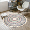 Tapis rond en macramé