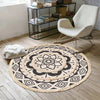 Tapis rond macramé