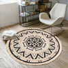 Tapis rond macramé